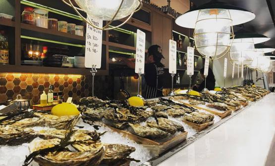 Oysters on ice